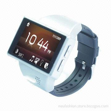 Smart Watch Mobile Phone with GPS/G-sensor/Google Android 2.2/4GB ROM/2GB RAM/Up to 32GB Capacity